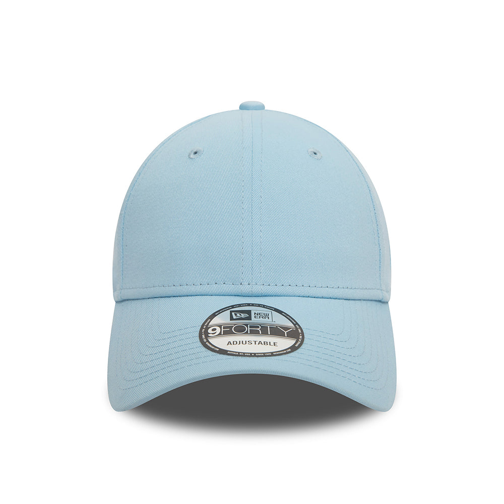 New Era 9FORTY Cotton Blank Baseball Cap - NE Essential - Ice Blue