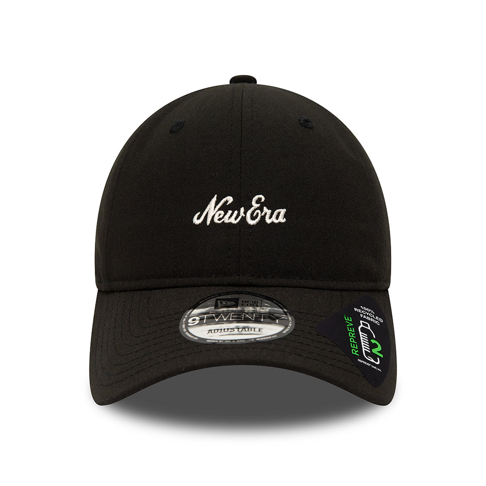 New Era 9TWENTY Repreve Baseball Cap - NE Heritage Script - Black