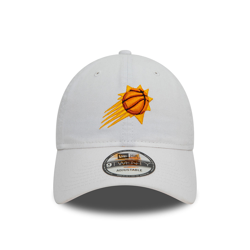 New Era 9TWENTY Phoenix Suns Baseball Cap - NBA Contrast Underbrim - White-Orange