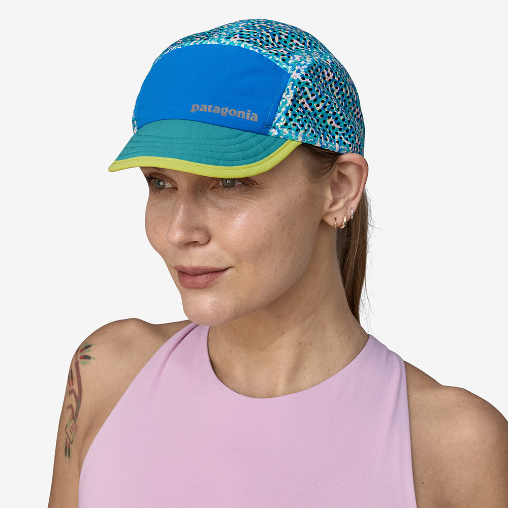 Patagonia Hats Sea Texture Duckbill Recycled 5 Panel Cap - Teal-Multi