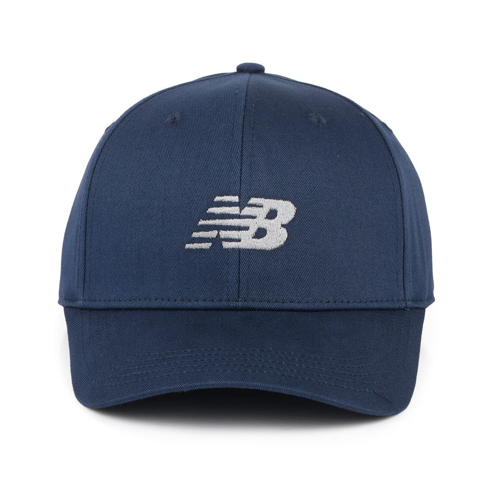 New Balance Hats Structured Cotton Twill Snapback Cap - Navy Blue