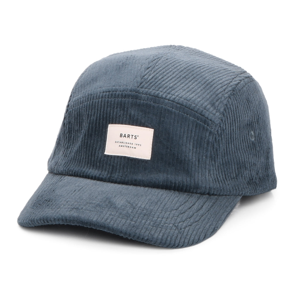 Barts Hats Hardford Corduroy 5 Panel Cap - Navy Blue