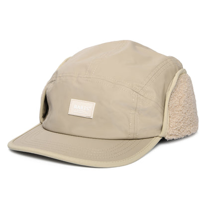 Barts Hats Hydero Water Resistant 5 Panel Cap with Earflaps - Beige