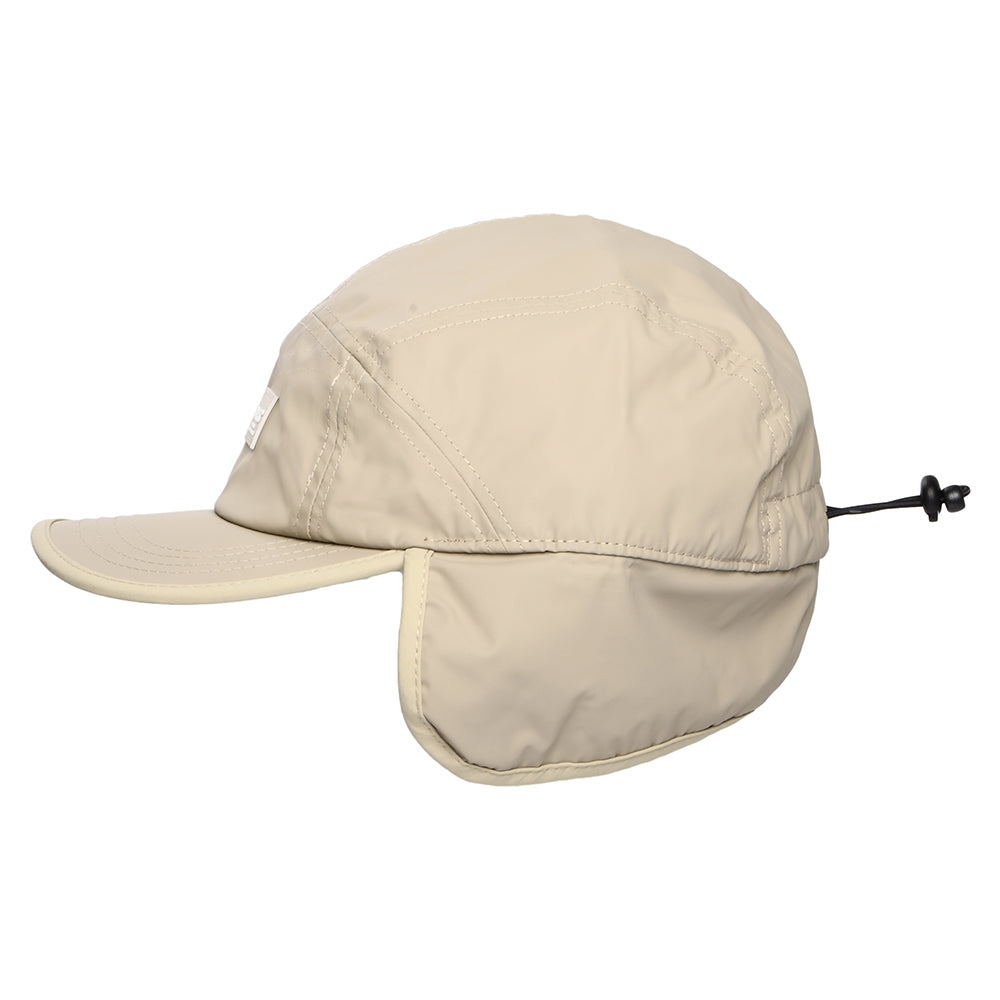 Barts Hats Hydero Water Resistant 5 Panel Cap with Earflaps - Beige