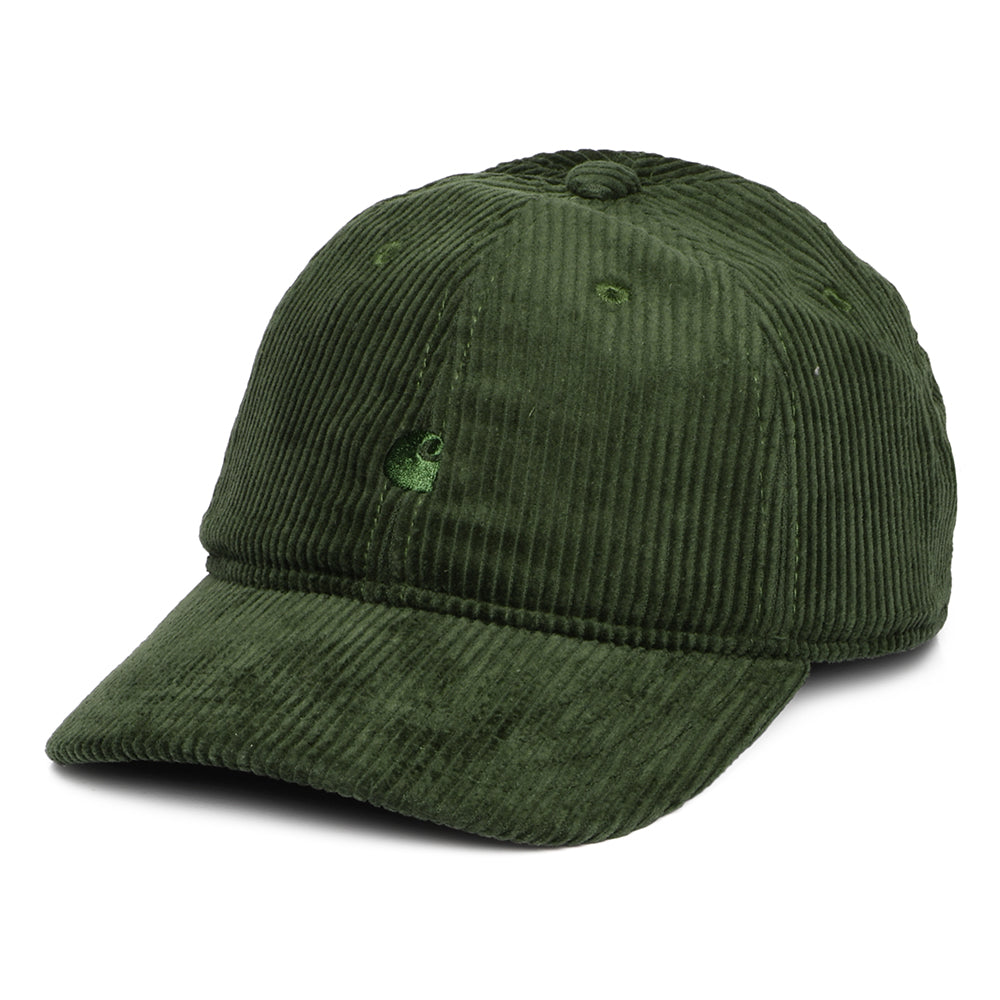 Carhartt WIP Hats Harlem Wide Wale Corduroy Baseball Cap - Moss