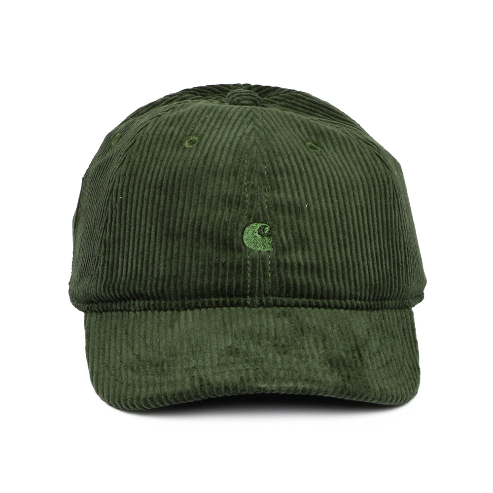 Carhartt WIP Hats Harlem Wide Wale Corduroy Baseball Cap - Moss