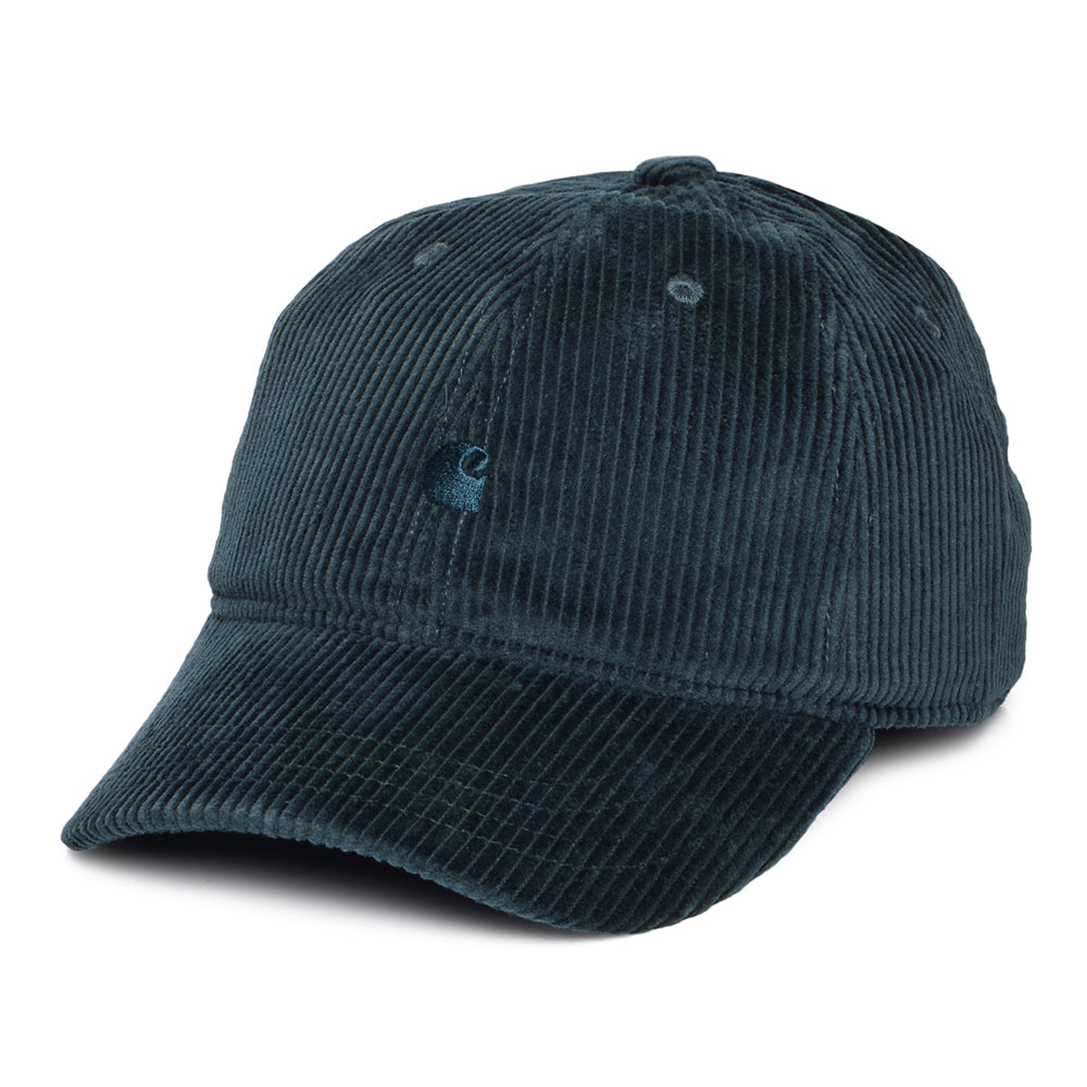 Carhartt WIP Hats Harlem Wide Wale Corduroy Baseball Cap - Teal