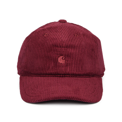 Carhartt WIP Hats Harlem Wide Wale Corduroy Baseball Cap - Wine