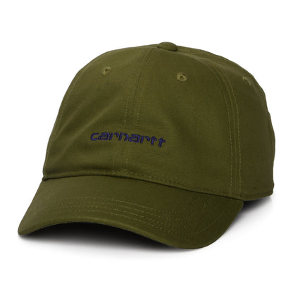 Carhartt WIP Hats Script Cotton Canvas Baseball Cap - Olive