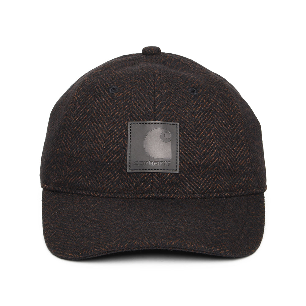 Carhartt WIP Hats Truman Herringbone Baseball Cap - Chocolate-Black