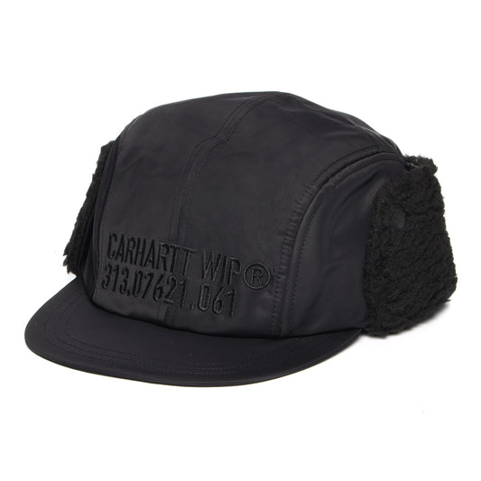 Carhartt WIP Hats Olten 4 Panel Cap With Earflaps - Black