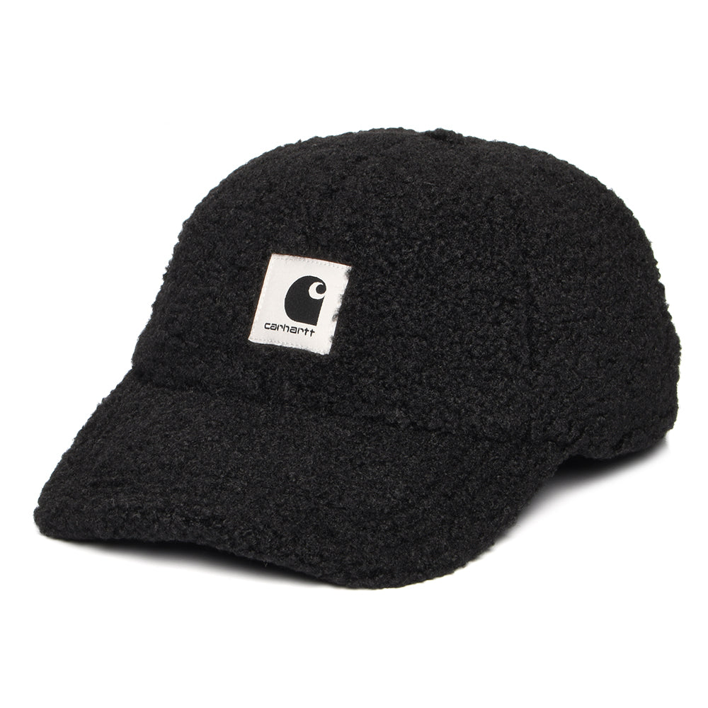 Carhartt WIP Hats Orla Faux Sherpa Baseball Cap - Black