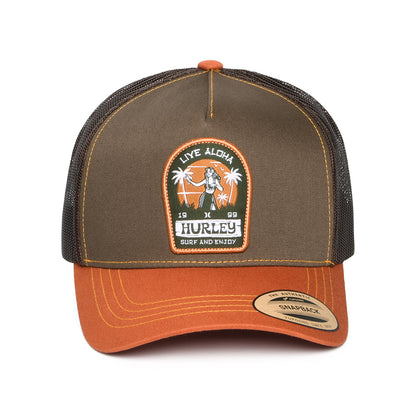 Hurley Hats Live Aloha Trucker Cap - Brown