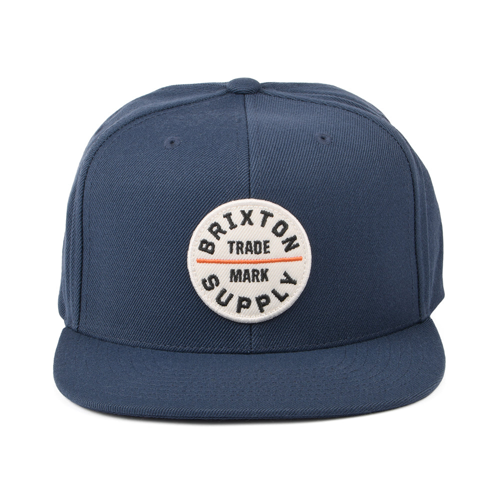 Brixton Hats Oath III Snapback Cap - Slate Blue