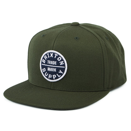 Brixton Hats Oath III Snapback Cap - Moss