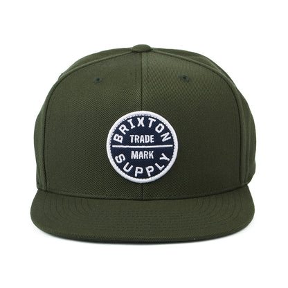 Brixton Hats Oath III Snapback Cap - Moss