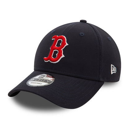 New Era 9FORTY Boston Red Sox Baseball Cap - MLB Side Patch - Navy Blue