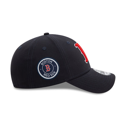 New Era 9FORTY Boston Red Sox Baseball Cap - MLB Side Patch - Navy Blue