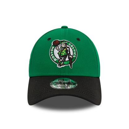 New Era 9FORTY Boston Celtics Baseball Cap - NBA Side Patch - Green-Black