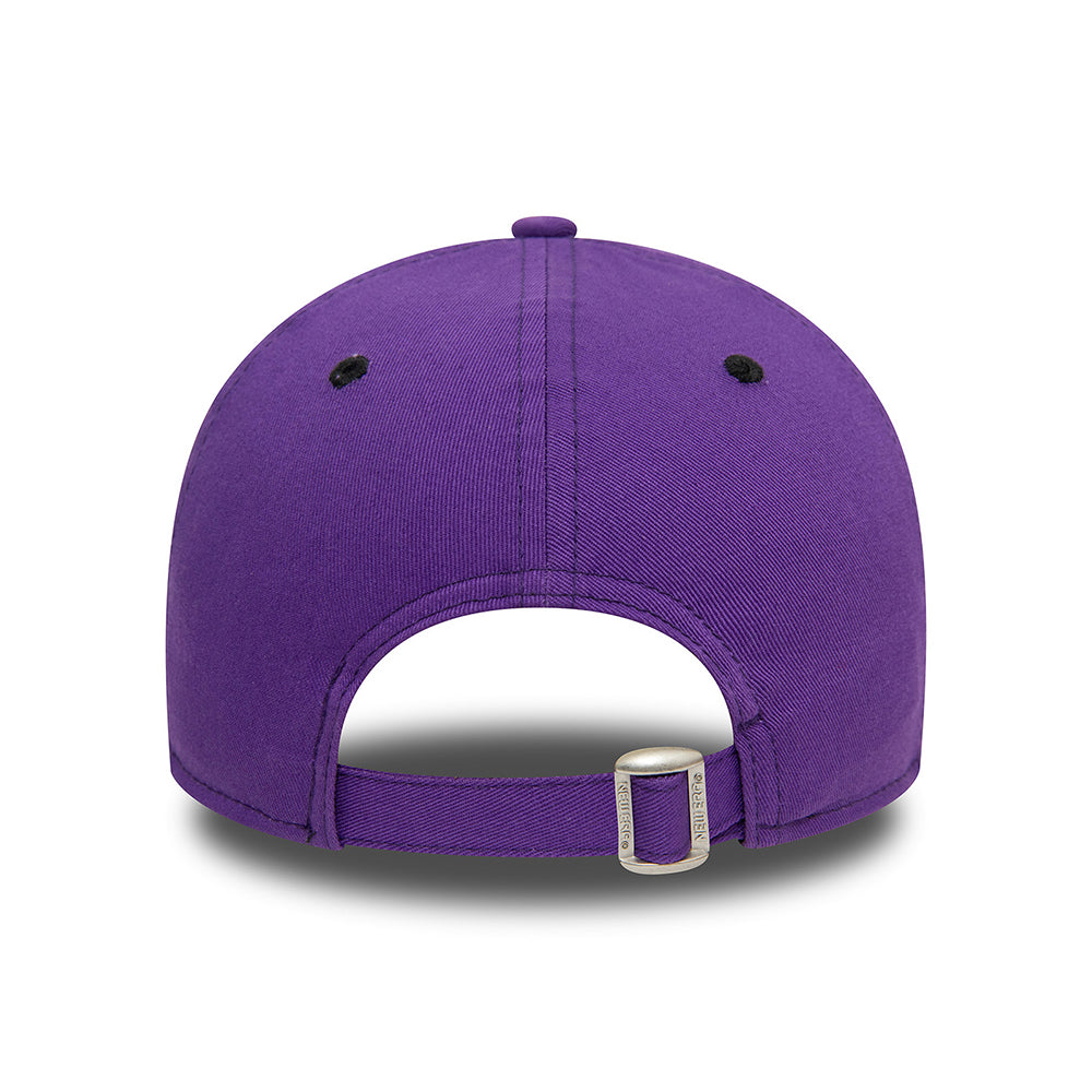 New Era 9FORTY L.A. Lakers Baseball Cap - NBA Side Patch - Purple-Black