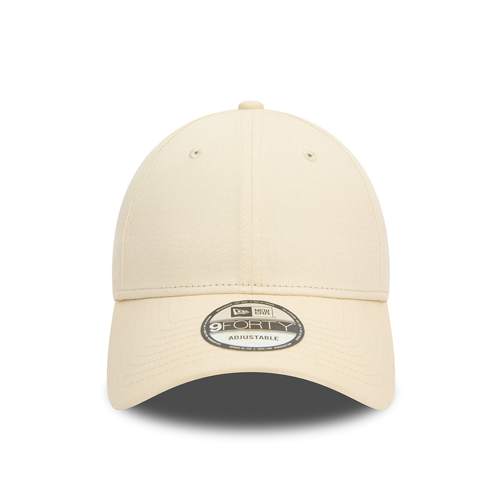 New Era 9FORTY Cotton Blank Baseball Cap - NE Essential - Cream