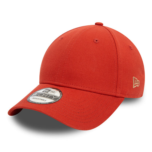 New Era 9FORTY Cotton Blank Baseball Cap - NE Essential - Rust