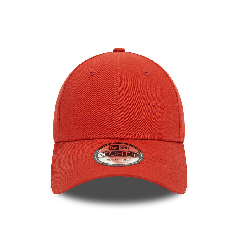 New Era 9FORTY Cotton Blank Baseball Cap - NE Essential - Rust