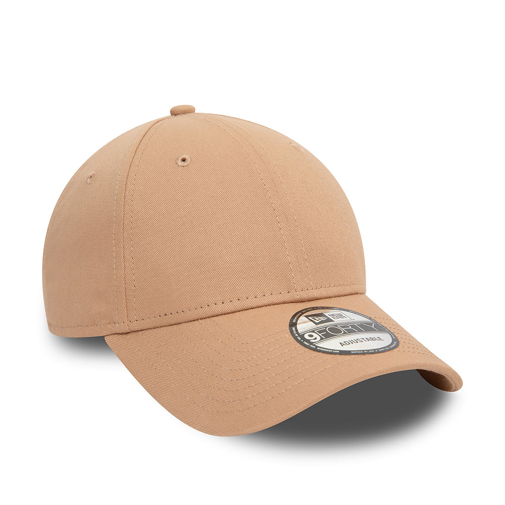 New Era 9FORTY Cotton Blank Baseball Cap - NE Essential - Taupe