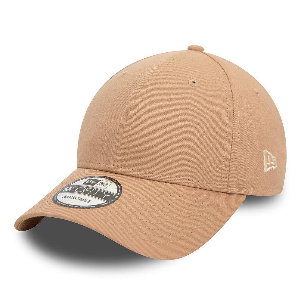 New Era 9FORTY Cotton Blank Baseball Cap - NE Essential - Taupe