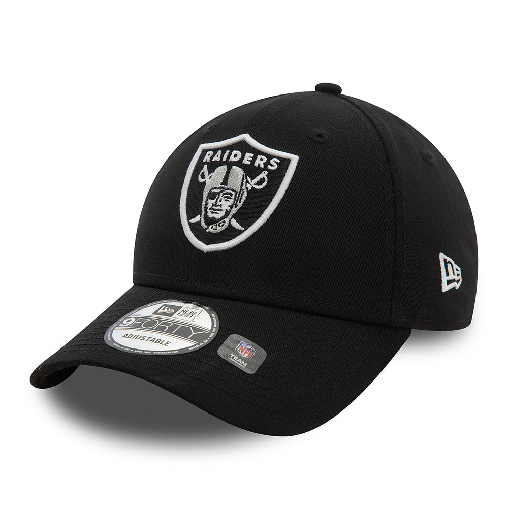 New Era 9FORTY Las Vegas Raiders Baseball Cap - NFL Side Patch - Black