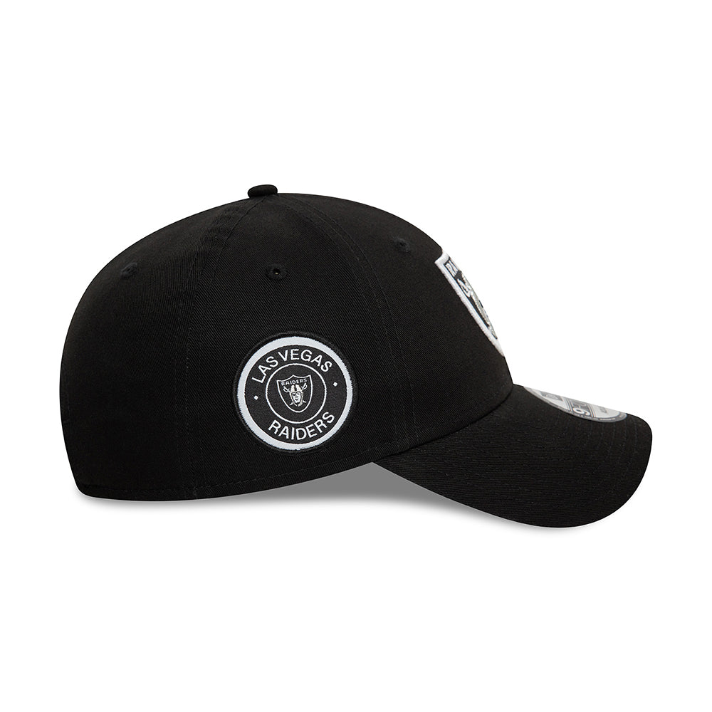 New Era 9FORTY Las Vegas Raiders Baseball Cap - NFL Side Patch - Black