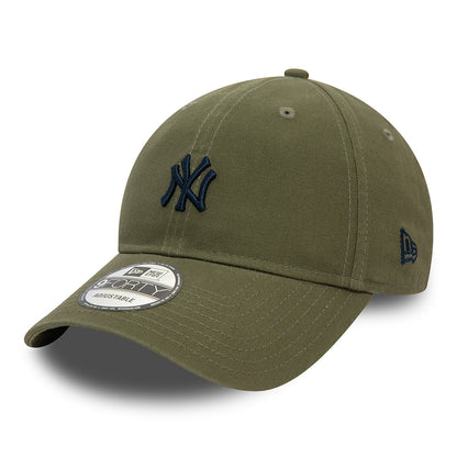 New Era 9FORTY New York Yankees Baseball Cap - MLB Washed - Olive-Navy