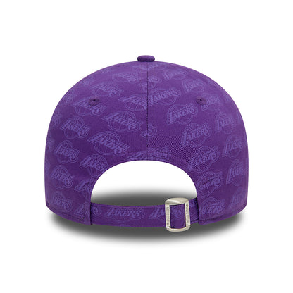 New Era 9FORTY L.A. Lakers Baseball Cap - NBA Monogram - Purple