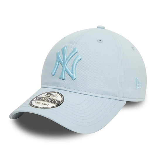 New Era 9TWENTY New York Yankees Baseball Cap - MLB League Essential - Baby Blue