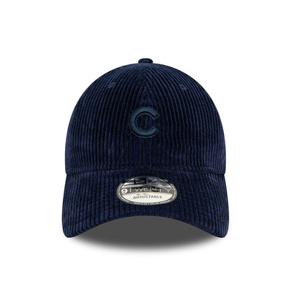 New Era 9TWENTY Chicago Cubs Baseball Cap - MLB Cord - Navy Blue