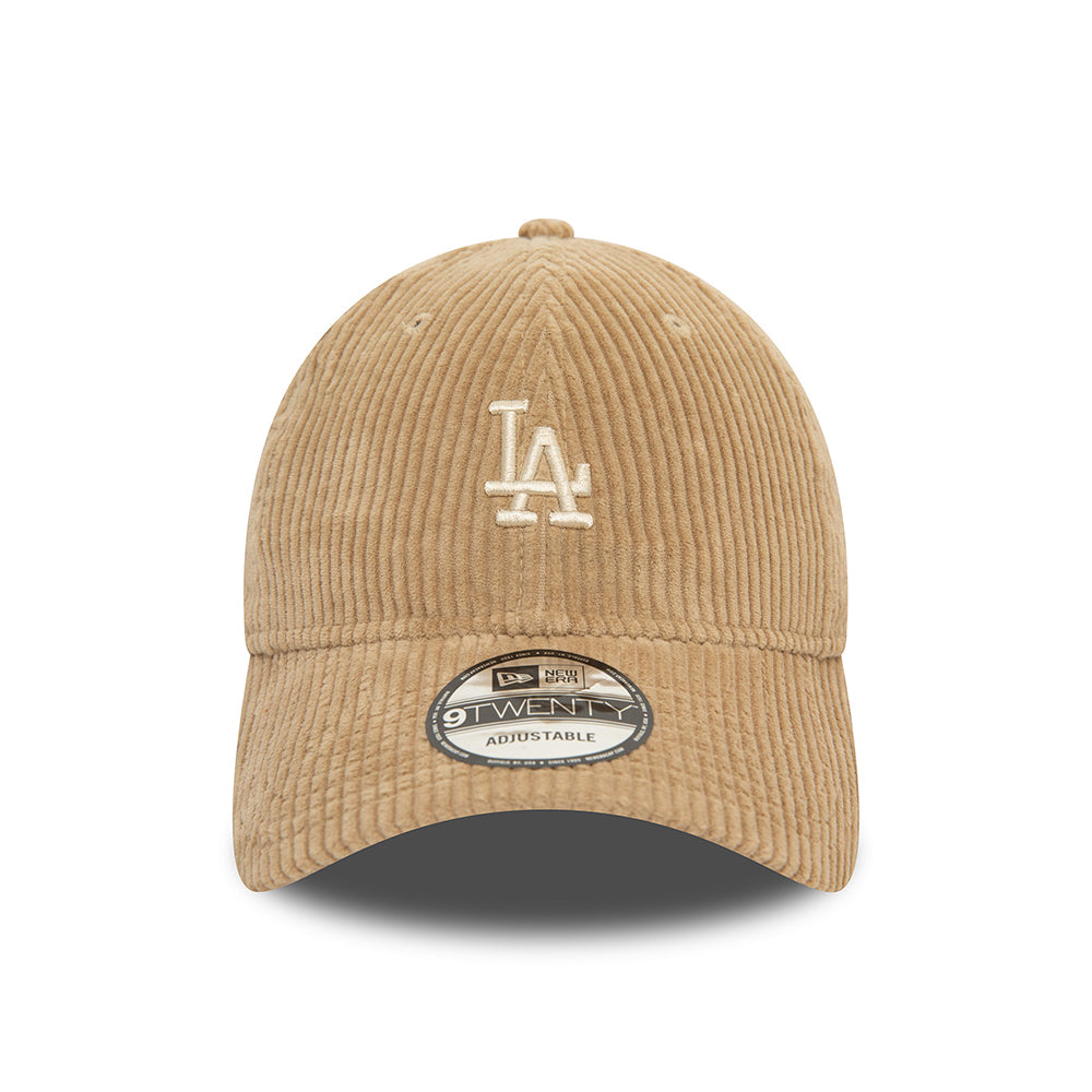 New Era 9TWENTY L.A. Dodgers Baseball Cap - MLB Cord - Taupe