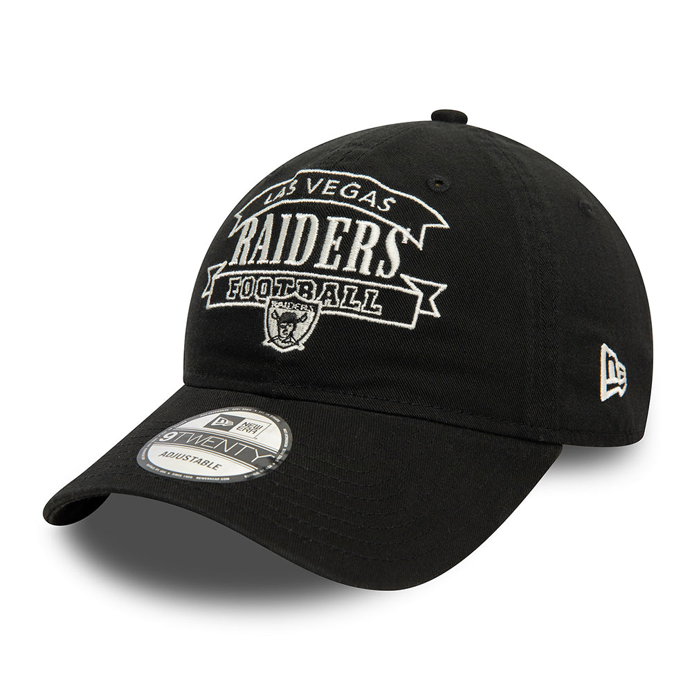 New Era 9TWENTY Las Vegas Raiders Baseball Cap - NFL Retro - Black