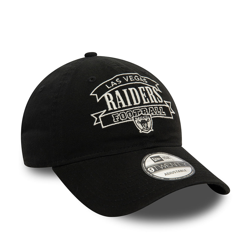 New Era 9TWENTY Las Vegas Raiders Baseball Cap - NFL Retro - Black