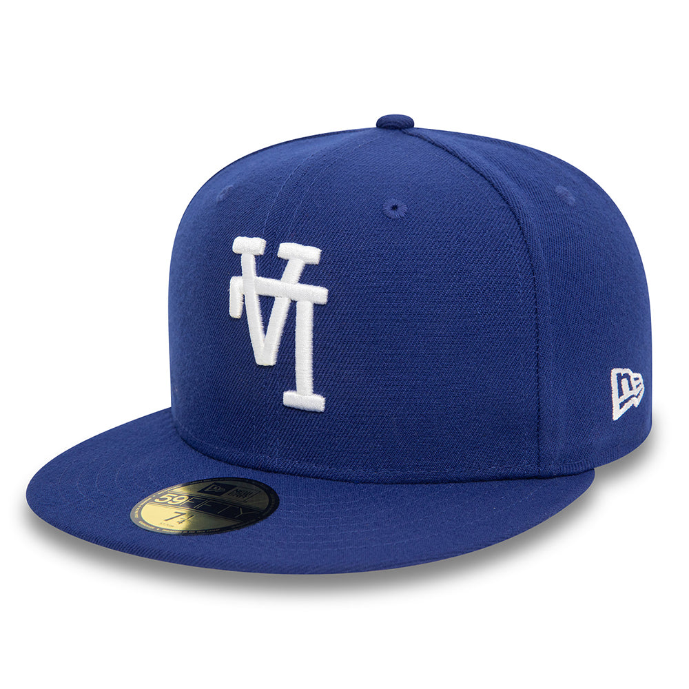 New Era 59FIFTY L.A. Dodgers Baseball Cap - MLB Upside Down AOP - Royal Blue-White