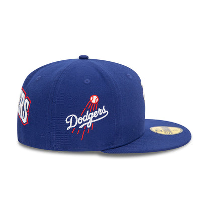 New Era 59FIFTY L.A. Dodgers Baseball Cap - MLB Upside Down AOP - Royal Blue-White