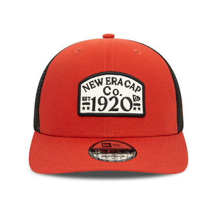 New Era 9FIFTY Pre-curved Trucker Cap - Rust-Black