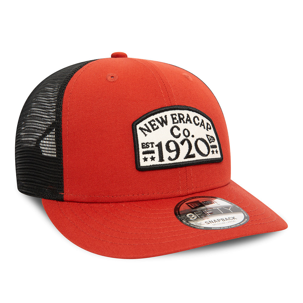 New Era 9FIFTY Pre-curved Trucker Cap - Rust-Black