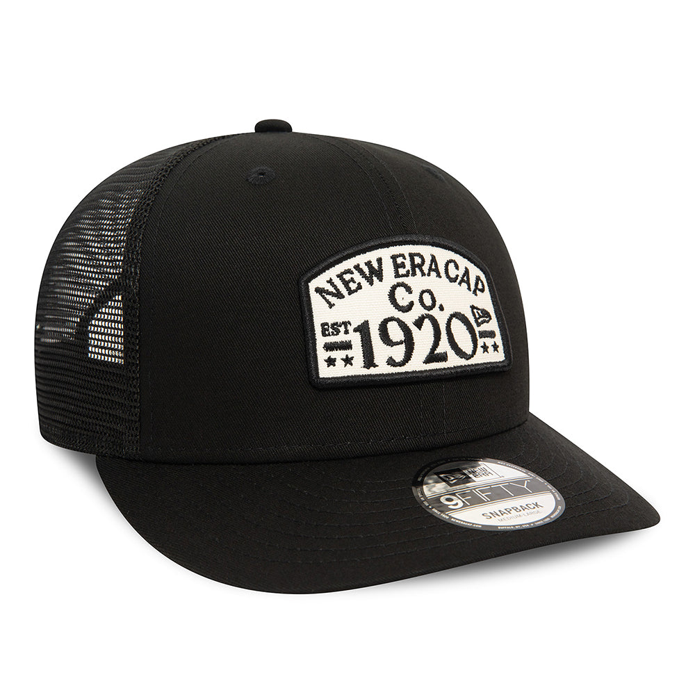 New Era 9FIFTY Pre-curved Trucker Cap - Black