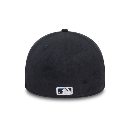 New Era 39THIRTY New York Yankees Baseball Cap - MLB Faux Suede - Navy-White