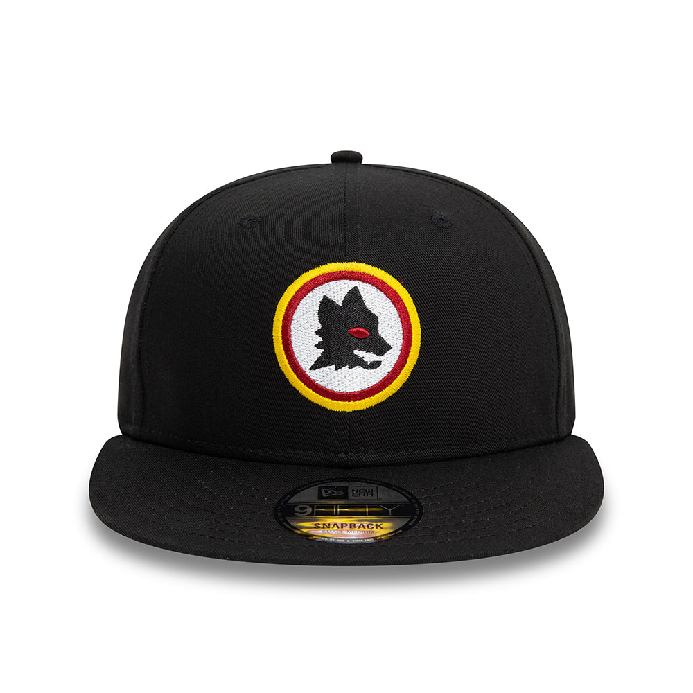 New Era 9FIFTY AS Roma Snapback Cap - Lupetto - Black