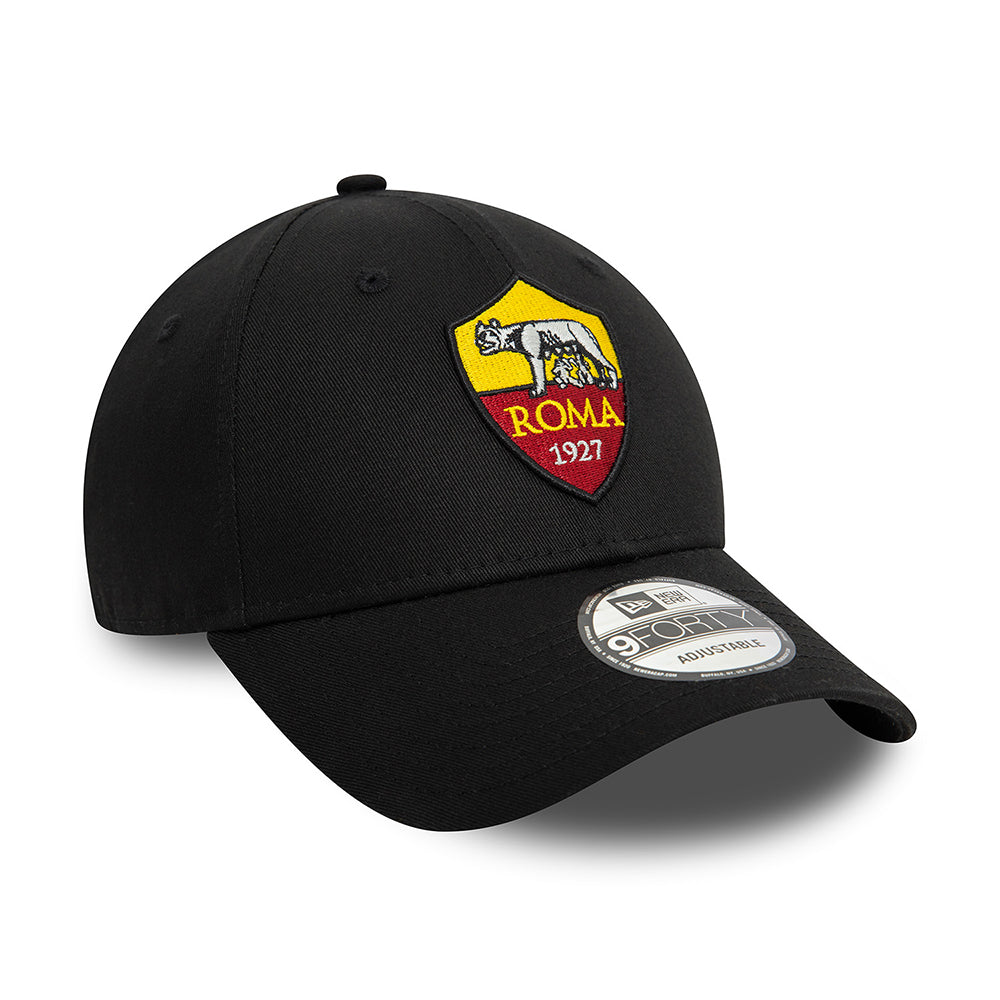 New Era 9FORTY AS Roma Baseball Cap - Core - Black