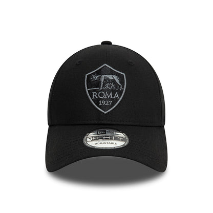 New Era 9FORTY AS Roma Baseball Cap - Tonal - Black