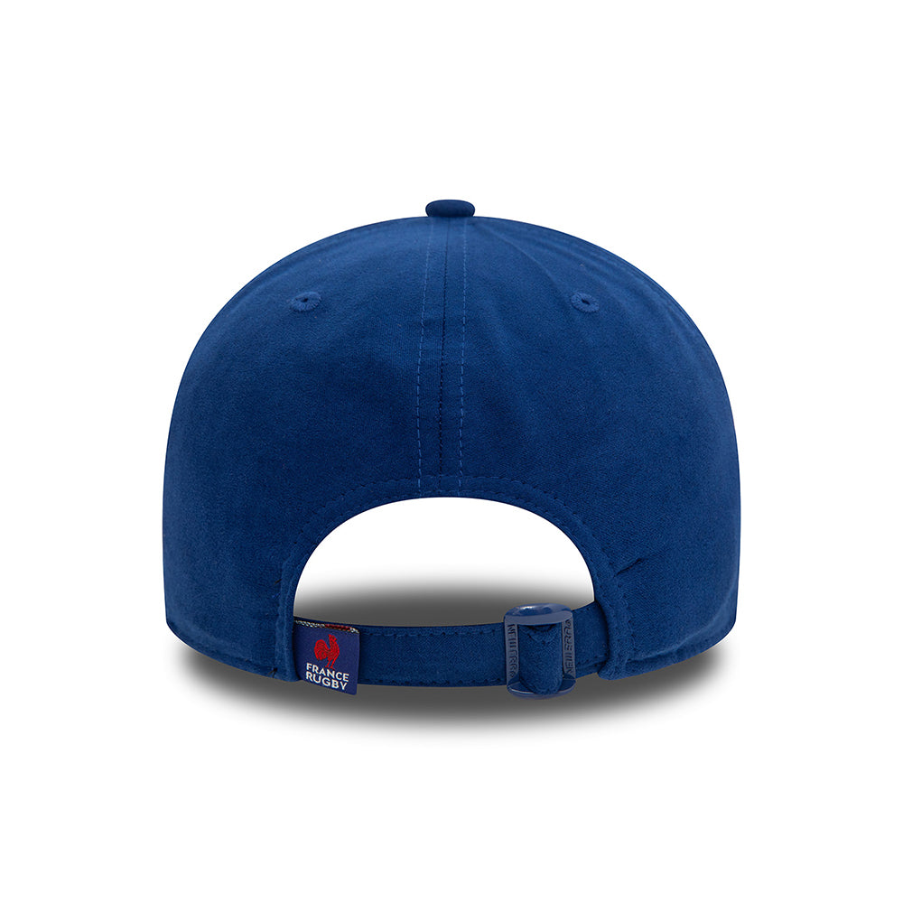 New Era 9FORTY French Federation of Rugby Baseball Cap - Faux Suede - Royal Blue