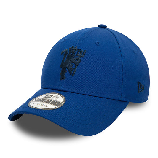 New Era 9FORTY Manchester United FC Baseball Cap - Devil Crest - Royal Blue