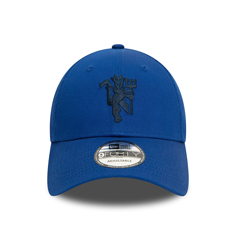 New Era 9FORTY Manchester United FC Baseball Cap - Devil Crest - Royal Blue